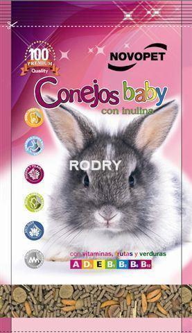 Comida granulada CONEJOS BABY conejos pequeños Novopet - Imagen 1