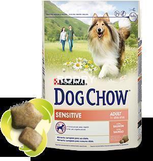 Dog Chow adulto sensitive salmon 2,5 K comida perros - Imagen 1